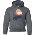 Sweatshirts Dark Heather / YS Scenic Camping Youth Hoodie