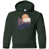Sweatshirts Forest Green / YS Scenic Camping Youth Hoodie