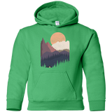 Sweatshirts Irish Green / YS Scenic Camping Youth Hoodie