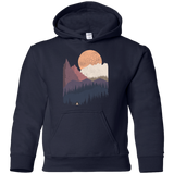 Sweatshirts Navy / YS Scenic Camping Youth Hoodie