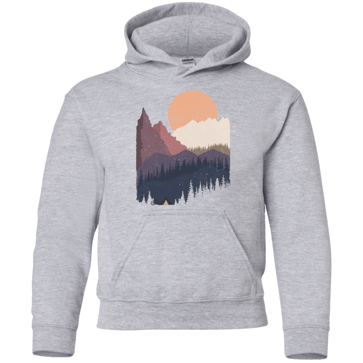 Sweatshirts Sport Grey / YS Scenic Camping Youth Hoodie