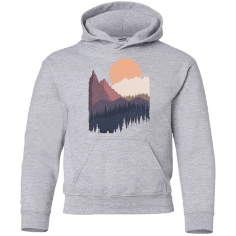 Sweatshirts Sport Grey / YS Scenic Camping Youth Hoodie