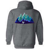 Sweatshirts Dark Heather / S Scenic Mountain Bike Ride Back Print Pullover Hoodie