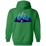 Sweatshirts Irish Green / S Scenic Mountain Bike Ride Back Print Pullover Hoodie