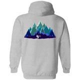 Sweatshirts Sport Grey / S Scenic Mountain Bike Ride Back Print Pullover Hoodie