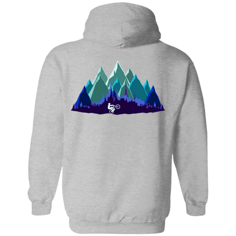 Sweatshirts Sport Grey / S Scenic Mountain Bike Ride Back Print Pullover Hoodie