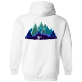 Sweatshirts White / S Scenic Mountain Bike Ride Back Print Pullover Hoodie