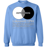 Sweatshirts Carolina Blue / Small Schrödinger's Zombie Crewneck Sweatshirt