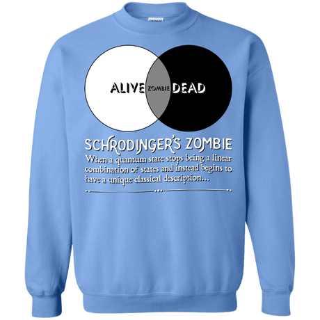 Sweatshirts Carolina Blue / Small Schrödinger's Zombie Crewneck Sweatshirt