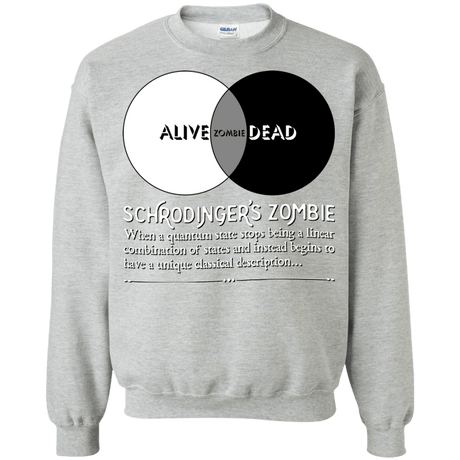 Sweatshirts Sport Grey / Small Schrödinger's Zombie Crewneck Sweatshirt