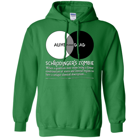 Sweatshirts Irish Green / Small Schrödinger's Zombie Pullover Hoodie