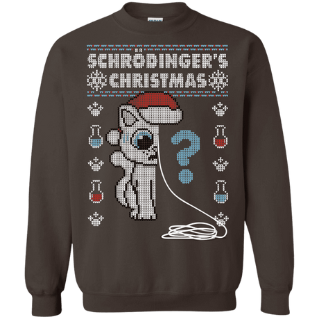Sweatshirts Dark Chocolate / S Schrodingers Christmas Crewneck Sweatshirt