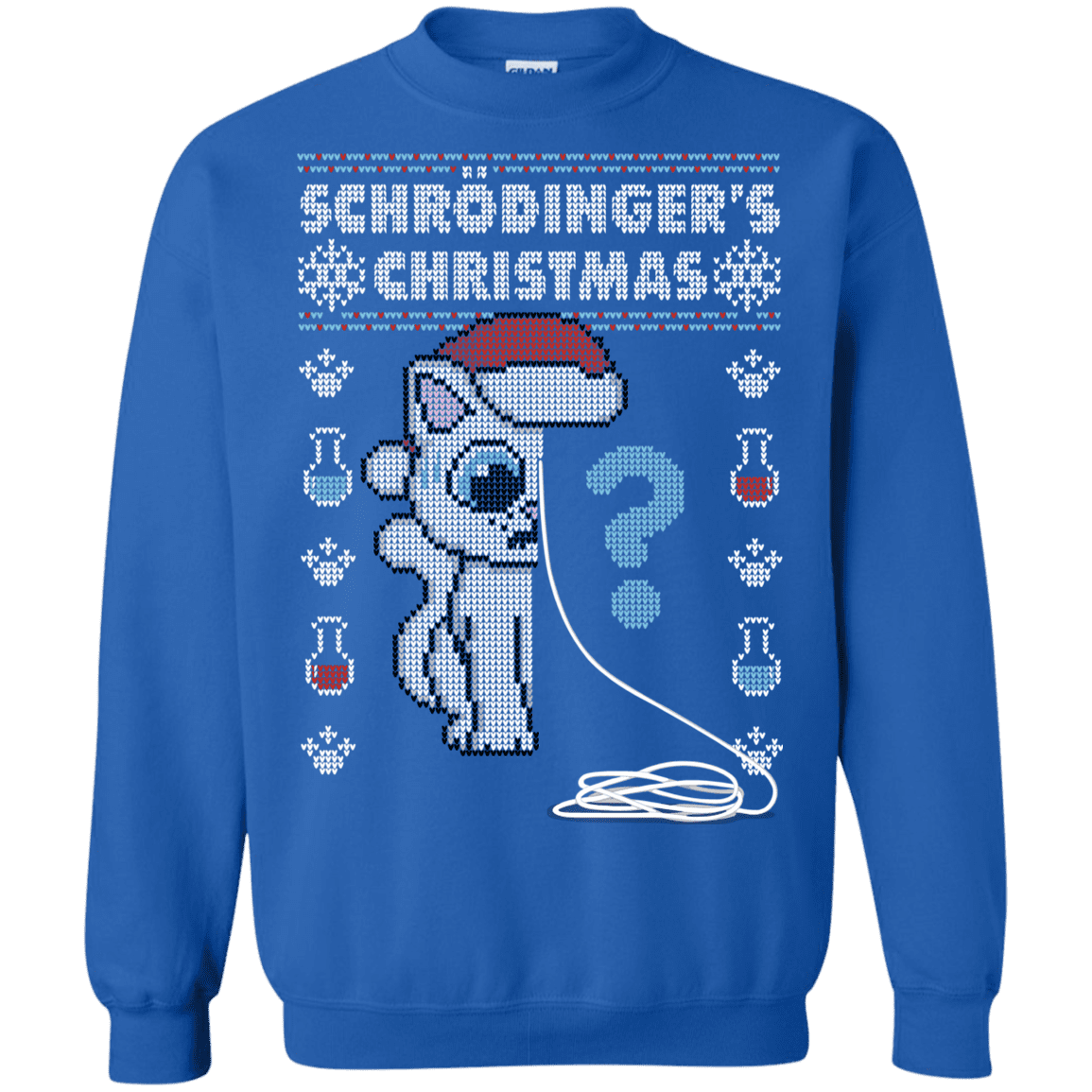 Sweatshirts Royal / S Schrodingers Christmas Crewneck Sweatshirt