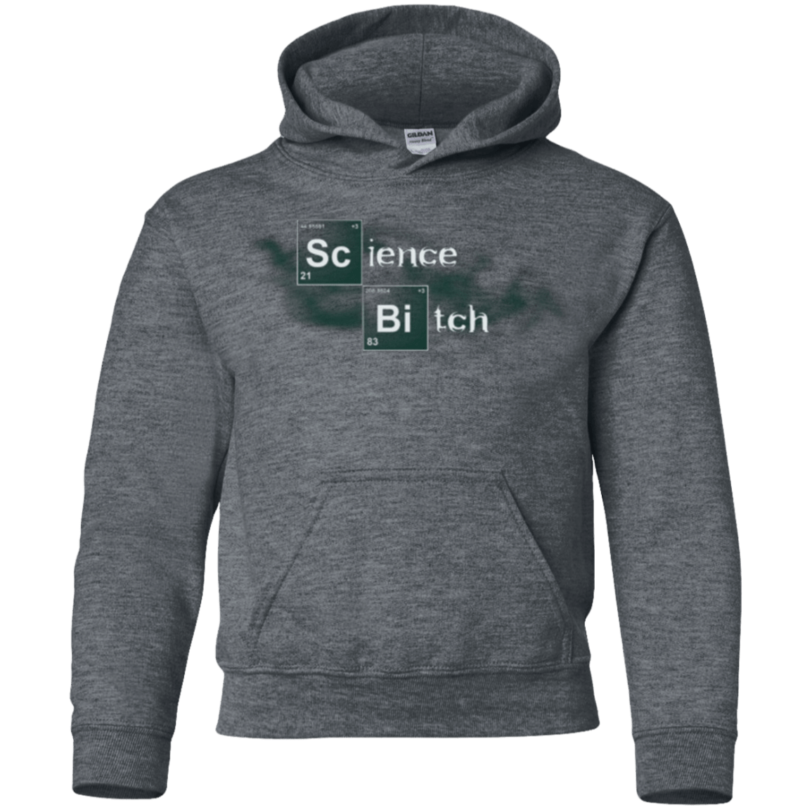Sweatshirts Dark Heather / YS Science Bitch Youth Hoodie