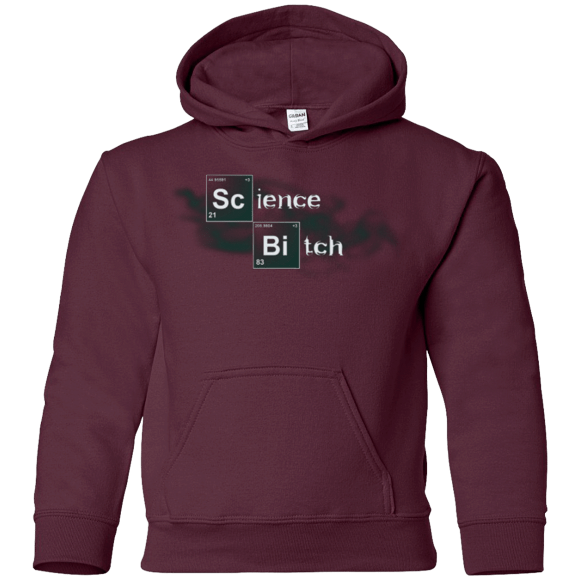 Sweatshirts Maroon / YS Science Bitch Youth Hoodie
