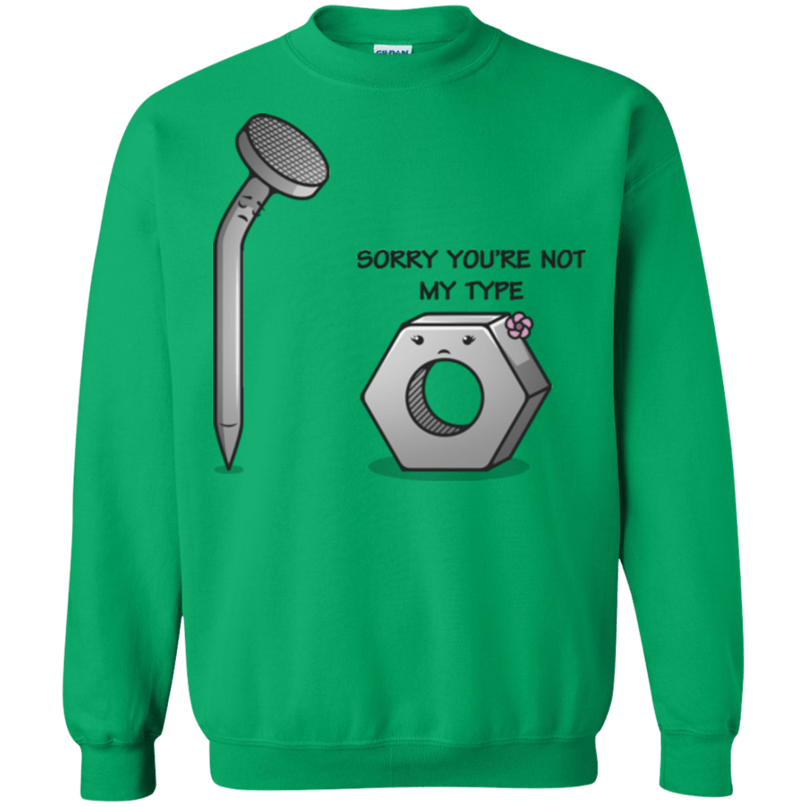 Sweatshirts Irish Green / Small Screw this Crewneck Sweatshirt