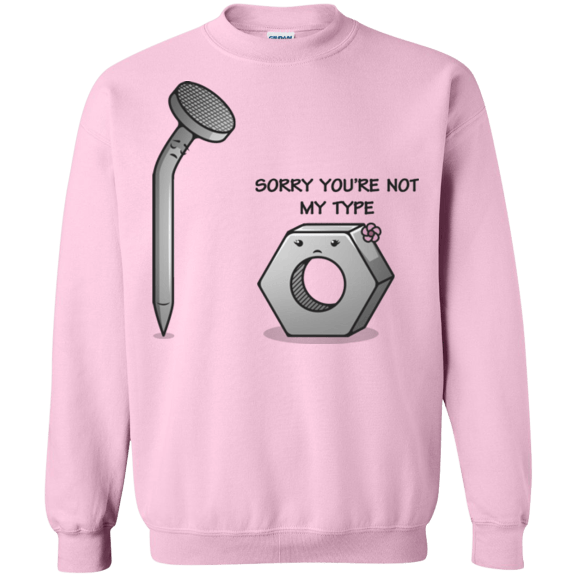 Sweatshirts Light Pink / Small Screw this Crewneck Sweatshirt