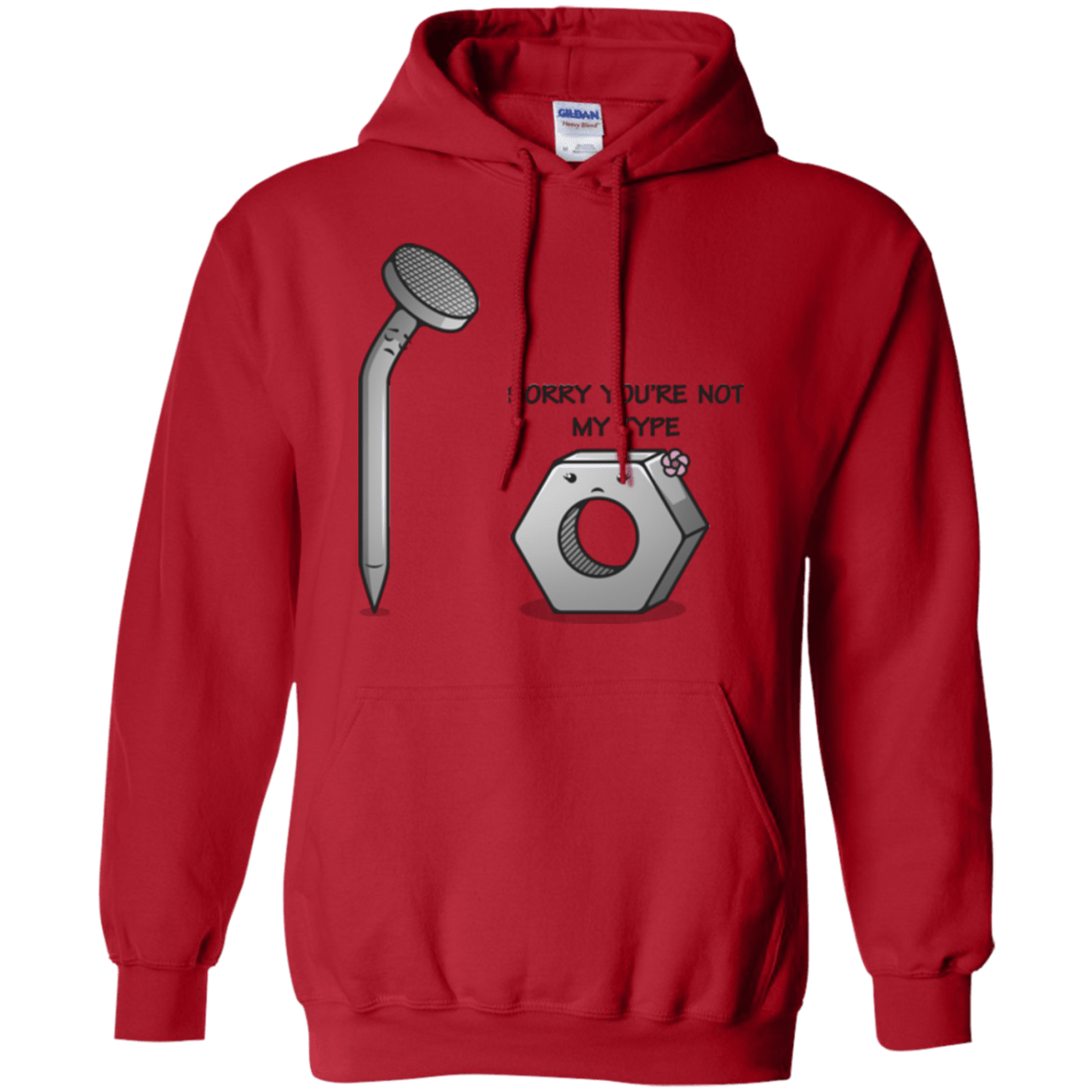 Sweatshirts Red / Small Screw this Pullover Hoodie