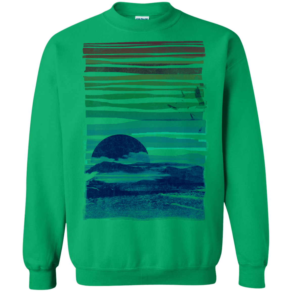 Sweatshirts Irish Green / S Sea Landscape Crewneck Sweatshirt