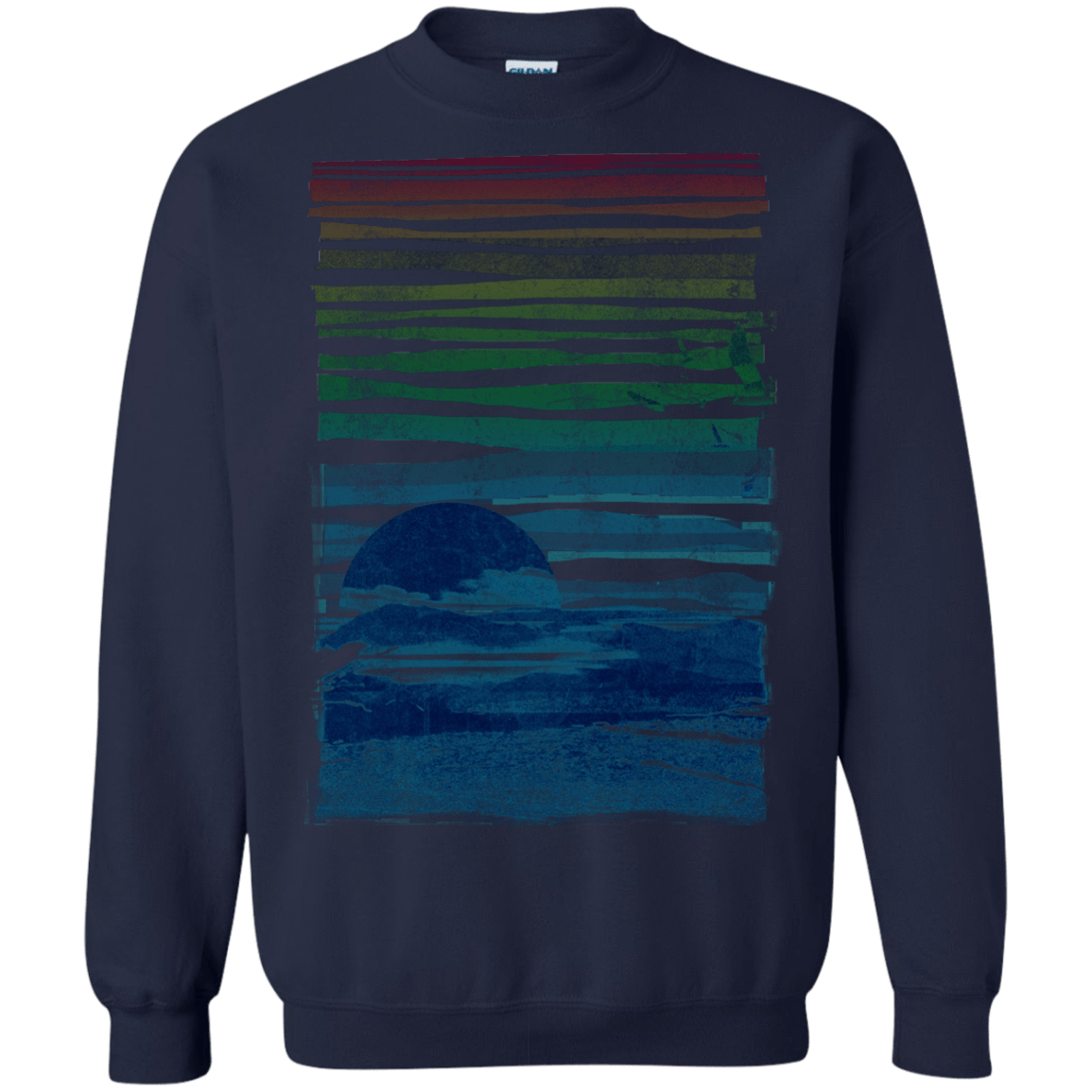 Sweatshirts Navy / S Sea Landscape Crewneck Sweatshirt