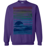 Sweatshirts Purple / S Sea Landscape Crewneck Sweatshirt