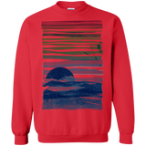 Sweatshirts Red / S Sea Landscape Crewneck Sweatshirt