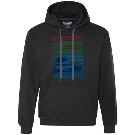 Sweatshirts Black / S Sea Landscape Premium Fleece Hoodie