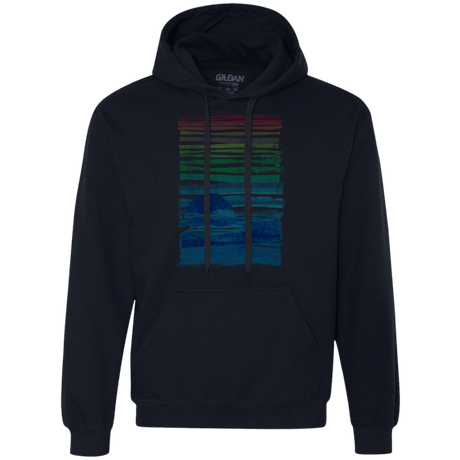 Sweatshirts Navy / S Sea Landscape Premium Fleece Hoodie