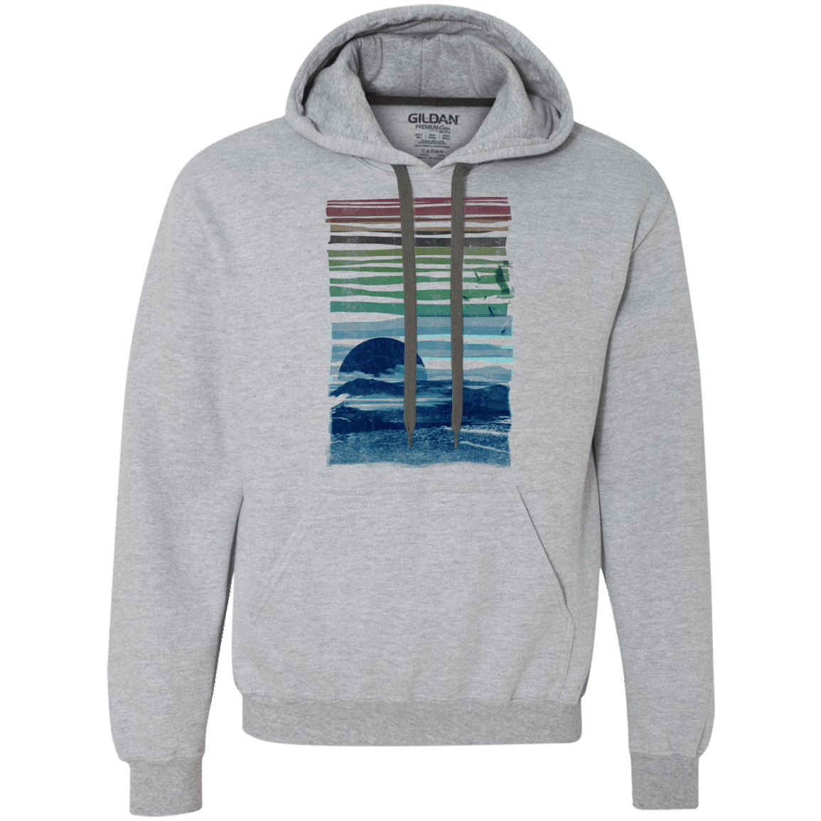 Sweatshirts Sport Grey / S Sea Landscape Premium Fleece Hoodie