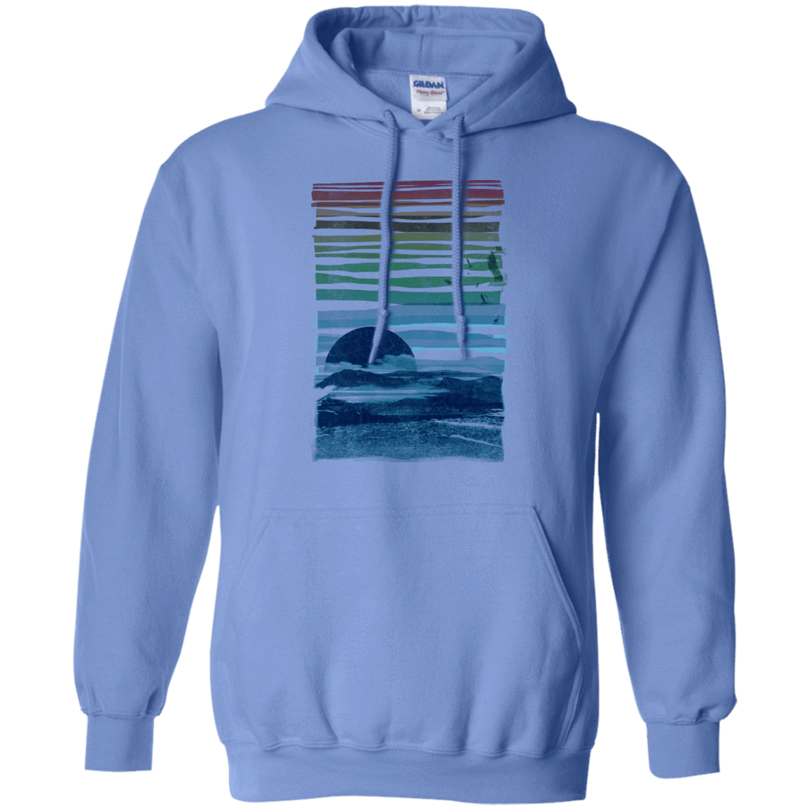 Sweatshirts Carolina Blue / S Sea Landscape Pullover Hoodie