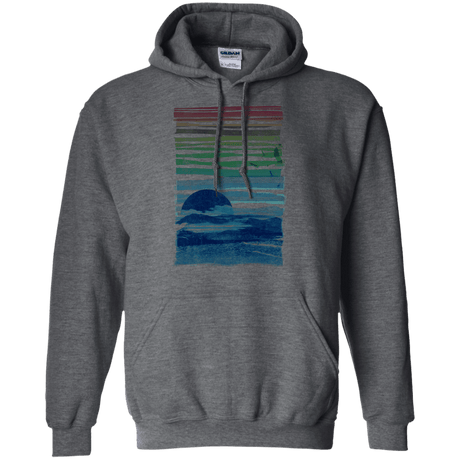 Sweatshirts Dark Heather / S Sea Landscape Pullover Hoodie