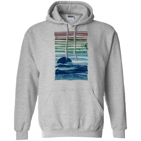 Sweatshirts Sport Grey / S Sea Landscape Pullover Hoodie