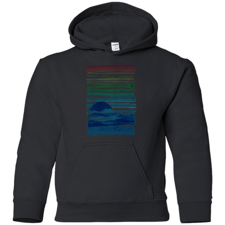 Sweatshirts Black / YS Sea Landscape Youth Hoodie