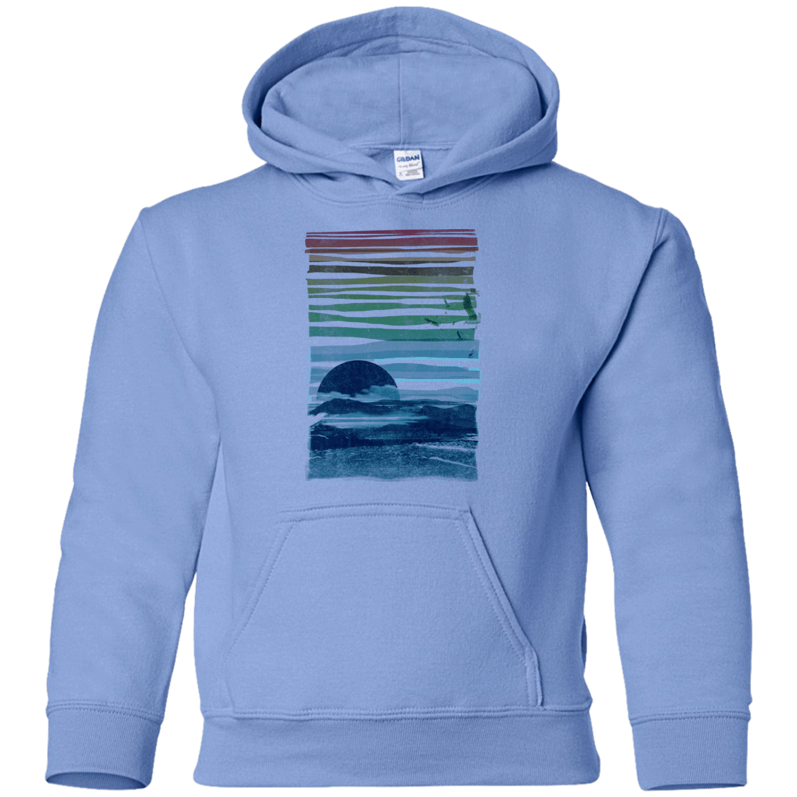 Sweatshirts Carolina Blue / YS Sea Landscape Youth Hoodie