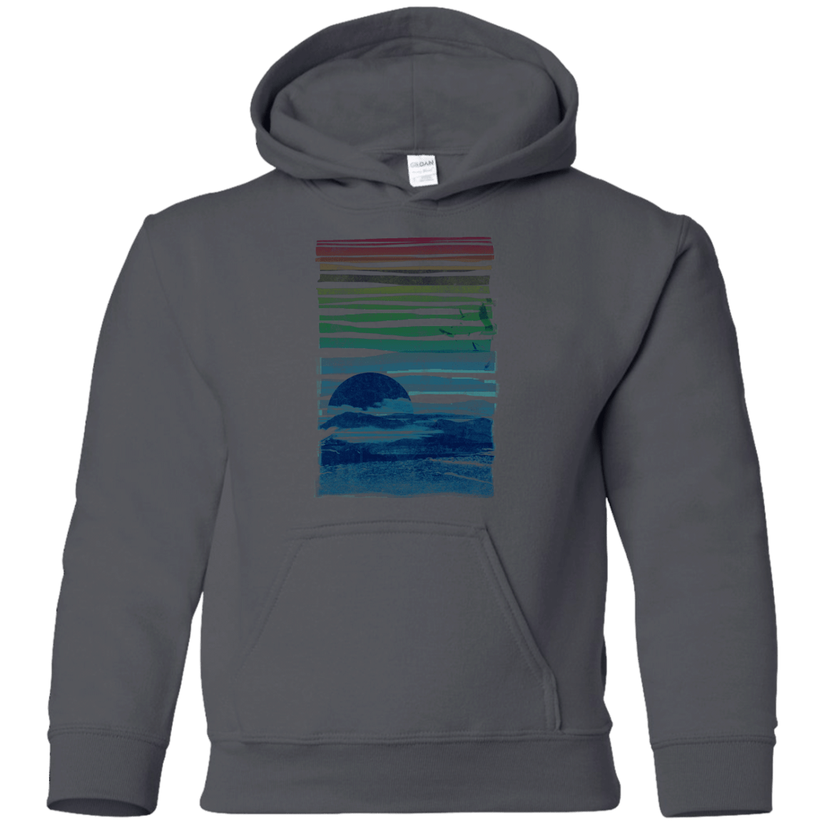 Sweatshirts Charcoal / YS Sea Landscape Youth Hoodie
