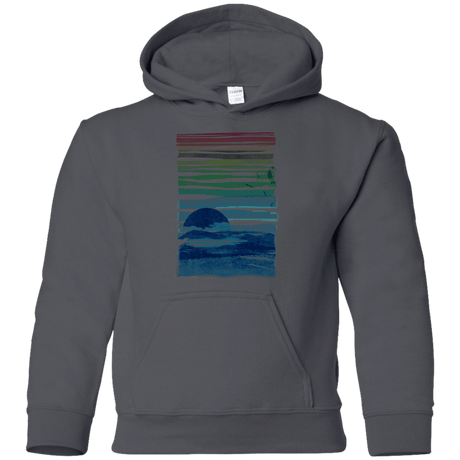 Sweatshirts Charcoal / YS Sea Landscape Youth Hoodie