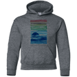 Sweatshirts Dark Heather / YS Sea Landscape Youth Hoodie