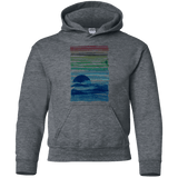 Sweatshirts Dark Heather / YS Sea Landscape Youth Hoodie