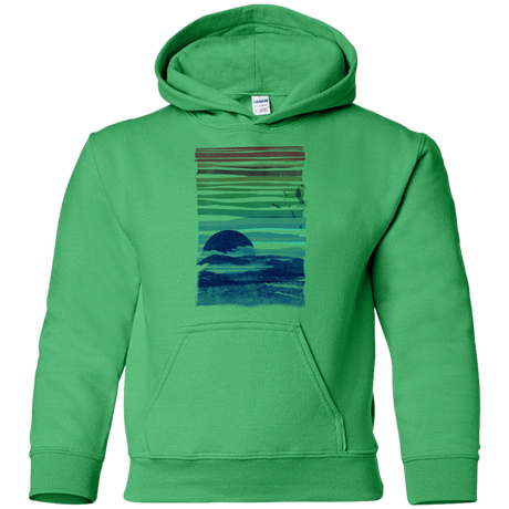 Sweatshirts Irish Green / YS Sea Landscape Youth Hoodie