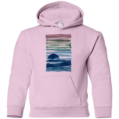 Sweatshirts Light Pink / YS Sea Landscape Youth Hoodie