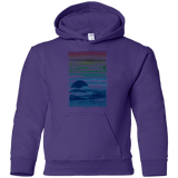 Sweatshirts Purple / YS Sea Landscape Youth Hoodie