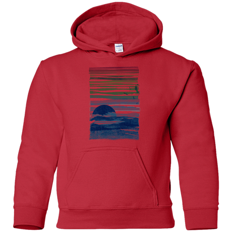 Sweatshirts Red / YS Sea Landscape Youth Hoodie