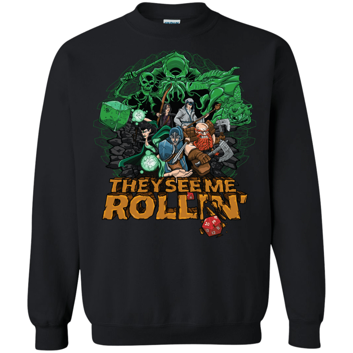 Sweatshirts Black / Small See me rolling Crewneck Sweatshirt