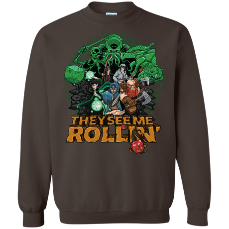 Sweatshirts Dark Chocolate / Small See me rolling Crewneck Sweatshirt