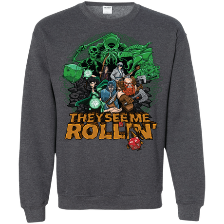Sweatshirts Dark Heather / Small See me rolling Crewneck Sweatshirt