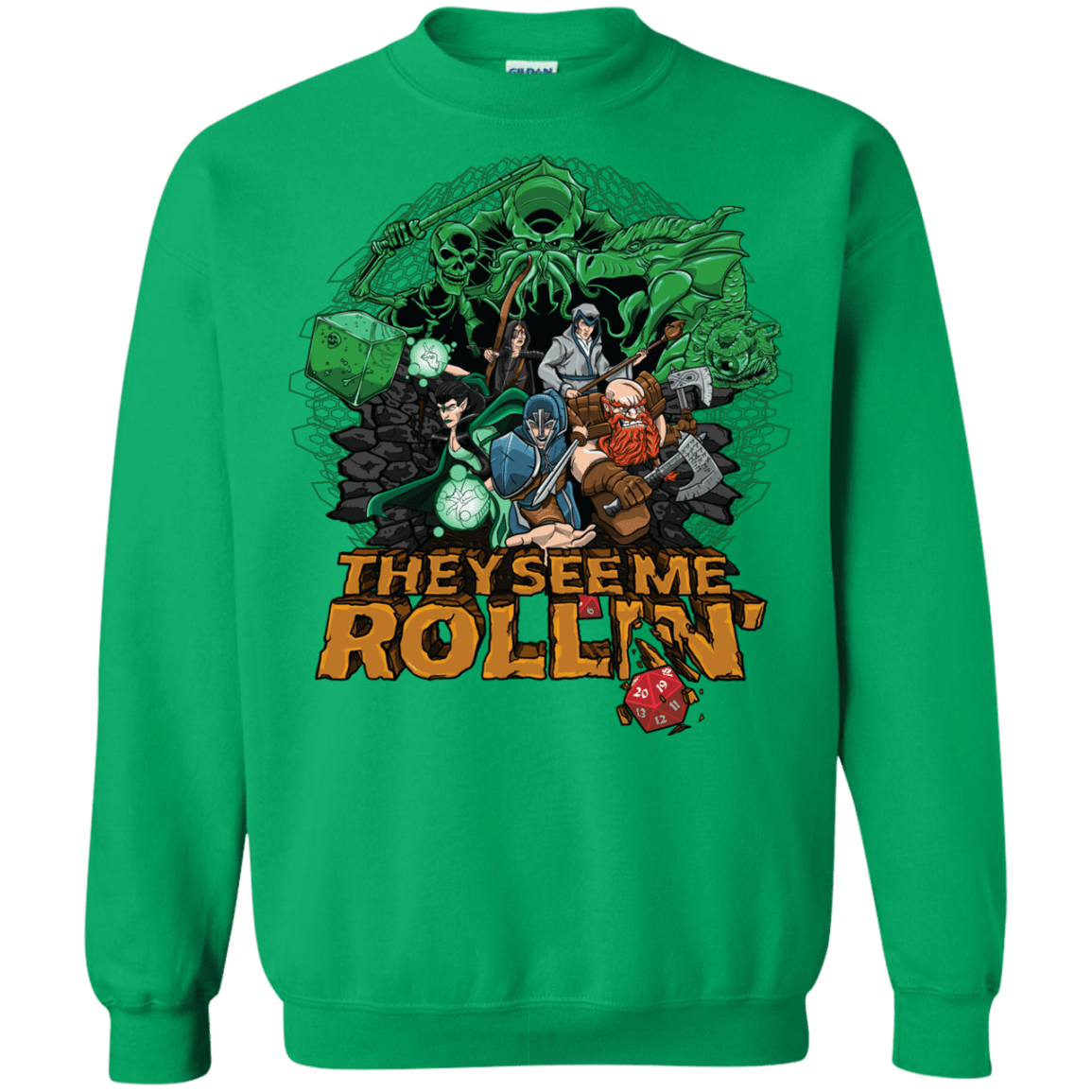 Sweatshirts Irish Green / Small See me rolling Crewneck Sweatshirt