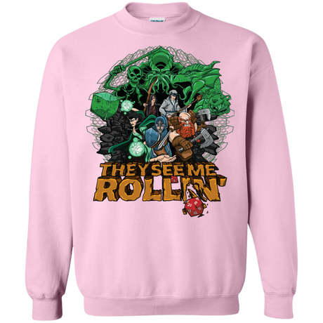 Sweatshirts Light Pink / Small See me rolling Crewneck Sweatshirt