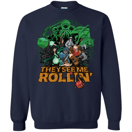 Sweatshirts Navy / Small See me rolling Crewneck Sweatshirt