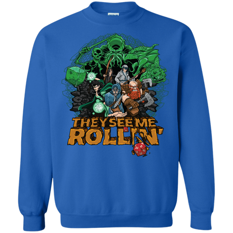 Sweatshirts Royal / Small See me rolling Crewneck Sweatshirt