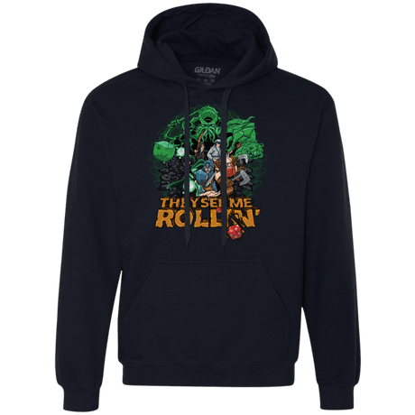 Sweatshirts Navy / Small See me rolling Premium Fleece Hoodie